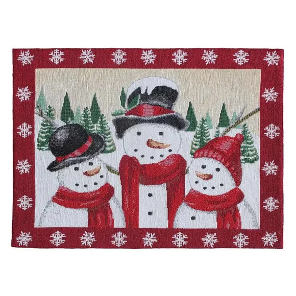 St. Nicholas Square® Snowman Tapestry Placemat - Picture 1 of 3